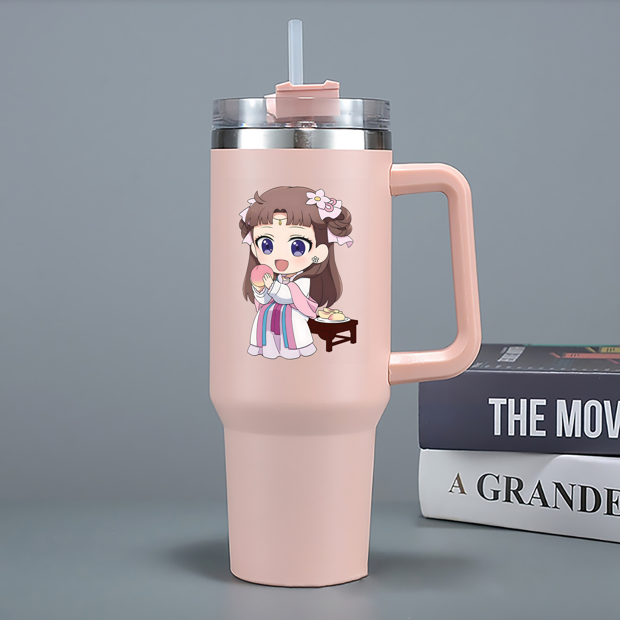 （画像用） 薬屋のひとりごと The Apothecary Diaries 1200mL車用タンブラー - クリスタルステッカー（プラスチックストロー付き）